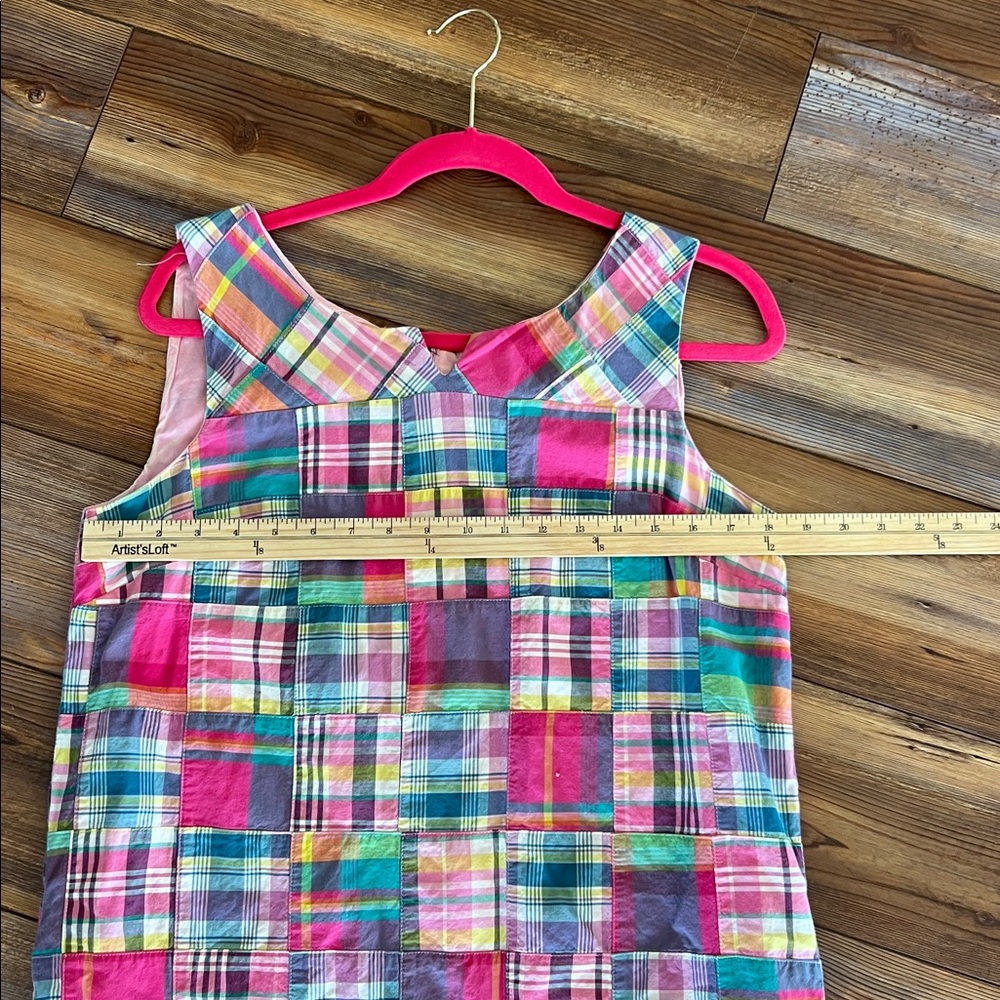 Talbots Madras Patchwork Plaid Cotton Sleeveless … - image 7
